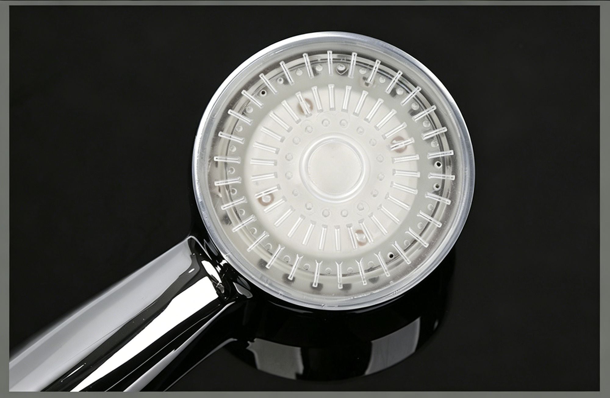 Colour Convex Self Generate Shower Head, Cozy Rainbow Glow
