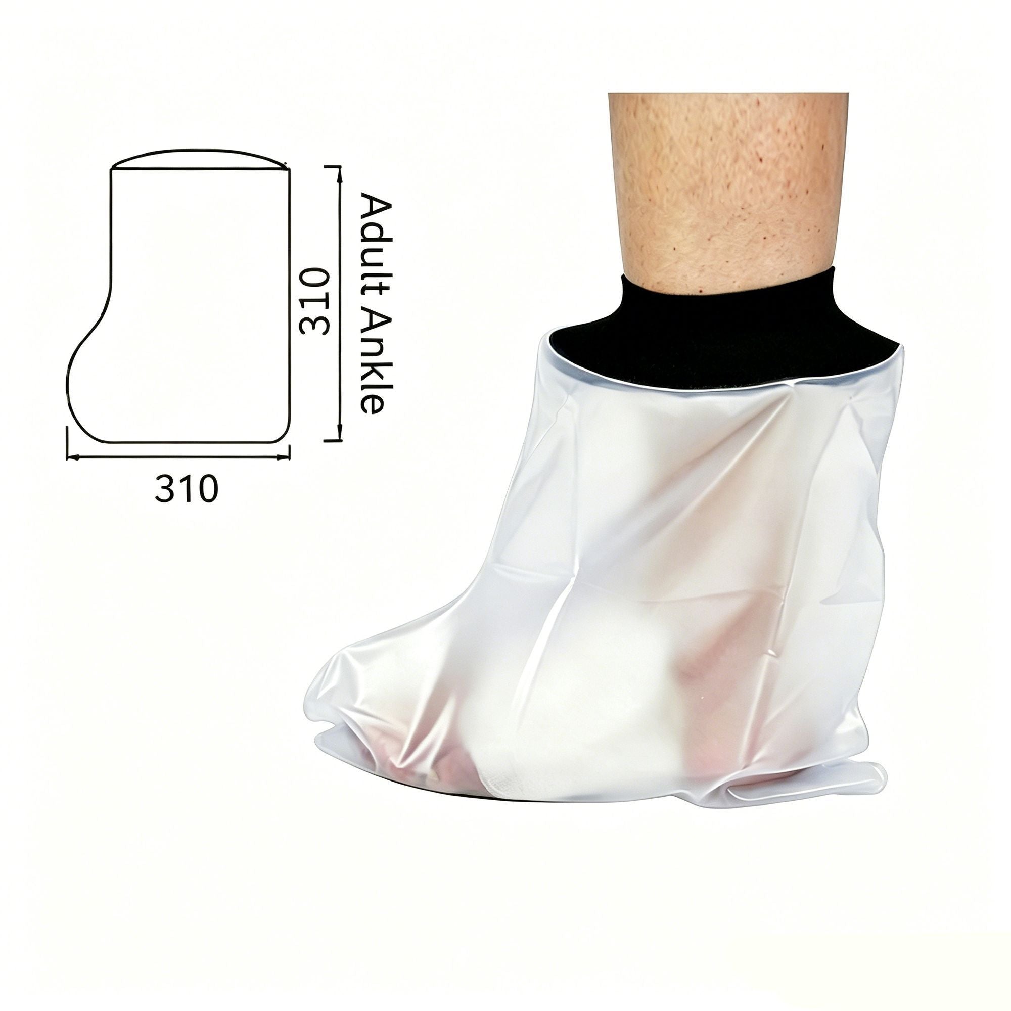 Adult Foot Cast Waterproof Bath Protector