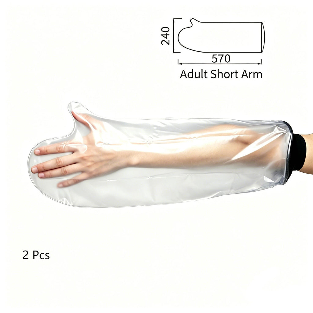 Adult Short Arm Cast Bath Protector 2Pcs