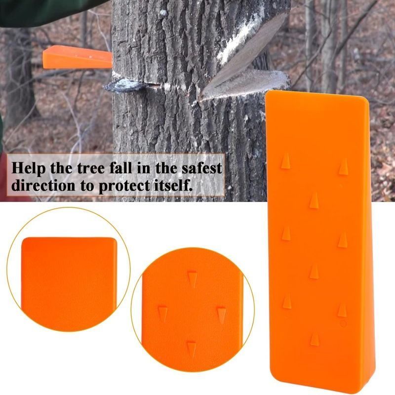 5 Inch Plastic Tree Felling Wedges 2Pcs Log Splitting Garden Tool