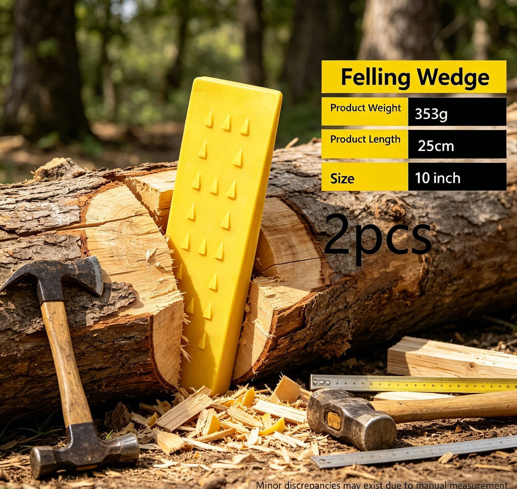 5+10 Inch Plastic Timber Wedge Set 4Pcs Garden Tree Cutting Supplies