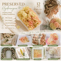 Modern Mixed Shade Preserved Hydrangea Event DIY Decor Bulk Bundle of 12