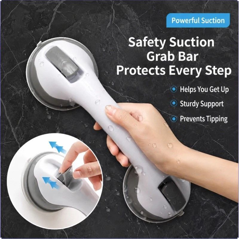 Black Bathroom Grab Bar-Pack of 2