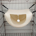 2 Pcs Cat Cage Hammock - Cream Yellow 47×38×28cm
