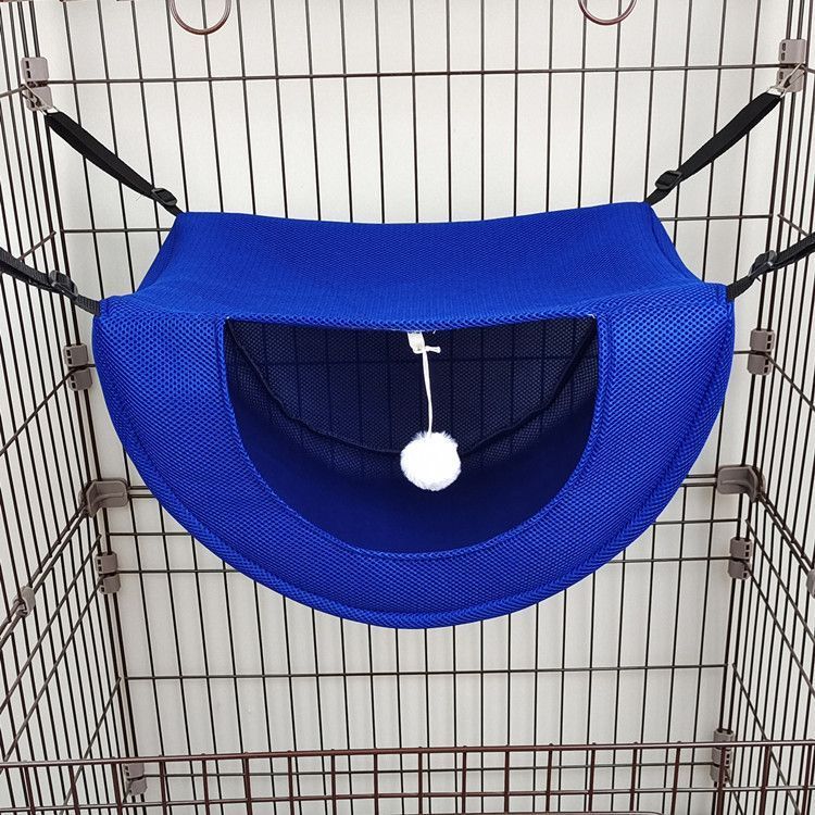 2 Pcs Cat Cage Hammock - Blue 47×38×28cm