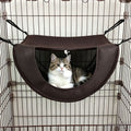 2 Pcs Cat Cage Hammock - Coffee 35×27×20cm