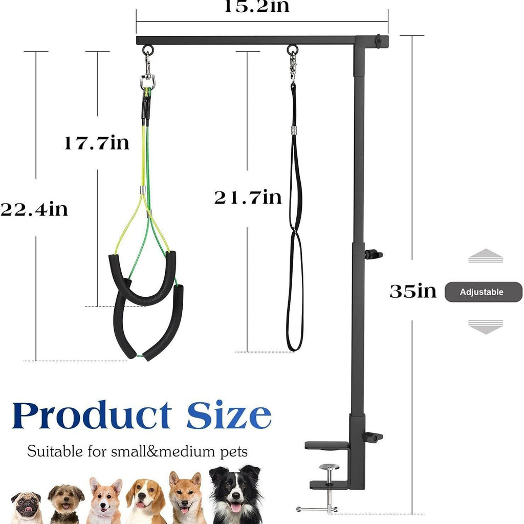 Dog Grooming Stand Black