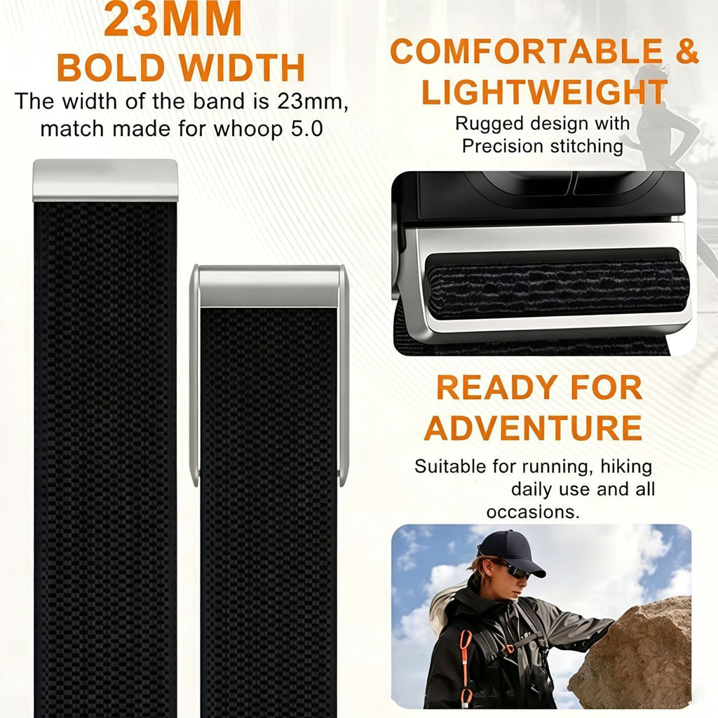 Nylon Sport Watch Strap - Dark Grey