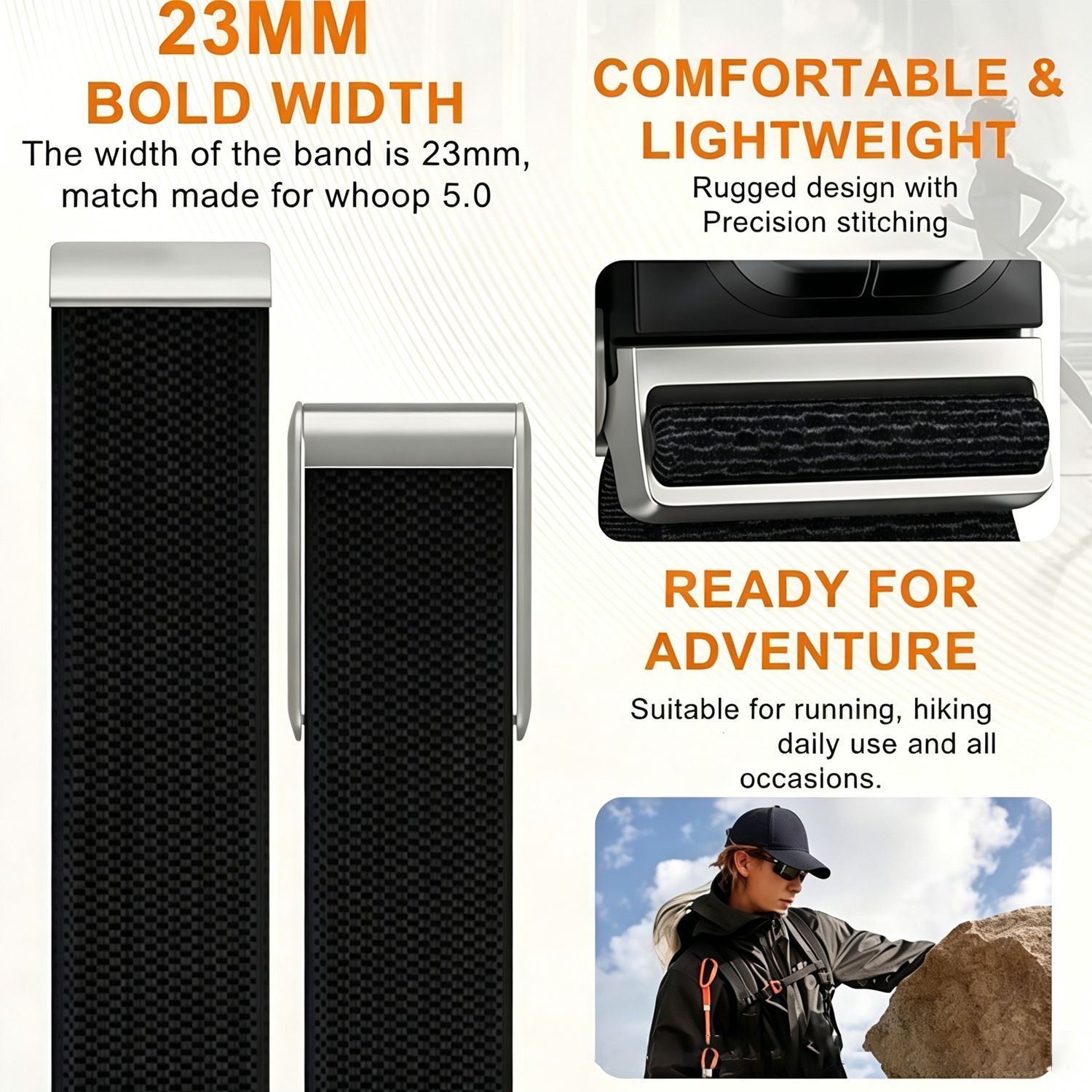 Nylon Sport Watch Strap - Army Green