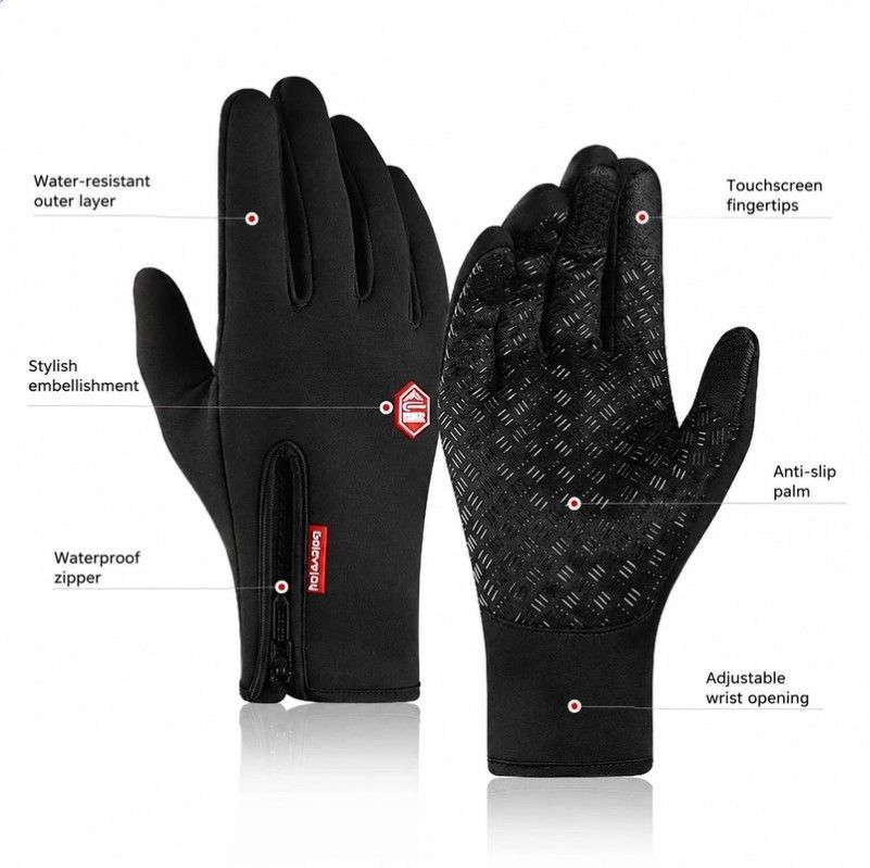 Upgraded Thermal Cycling Gloves - Black M