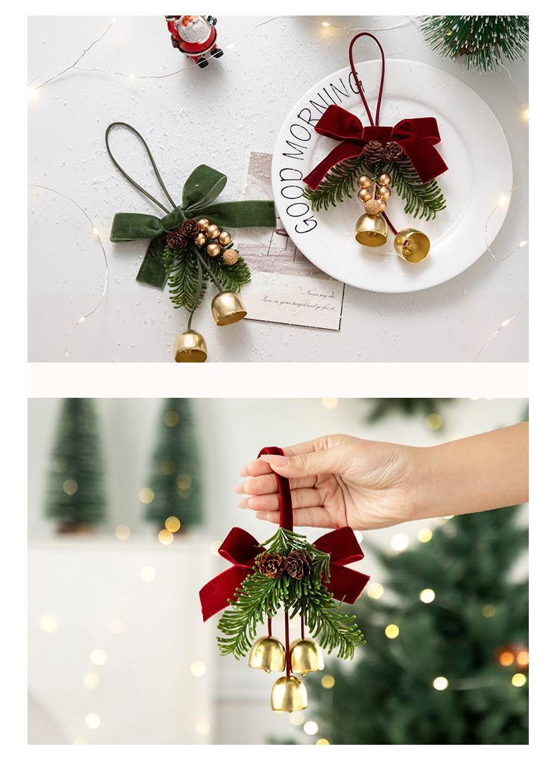 D3 Pinecone Double Bells Green 2 Pack
