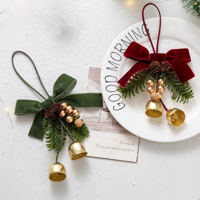 D4 Pinecone Single Bell Heart 2 Pack