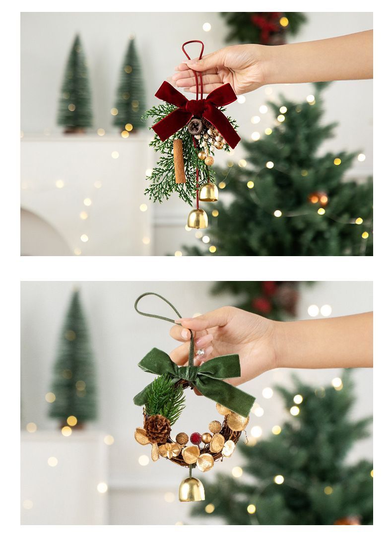 D5 Pinecone Triple Bells Red 2 Pack