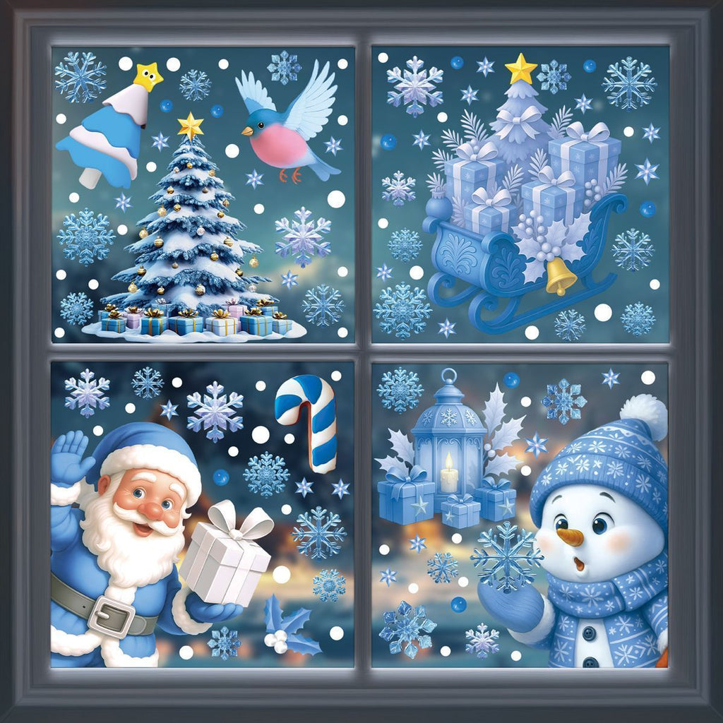 4 Styles Christmas Window Stickers Pack-03