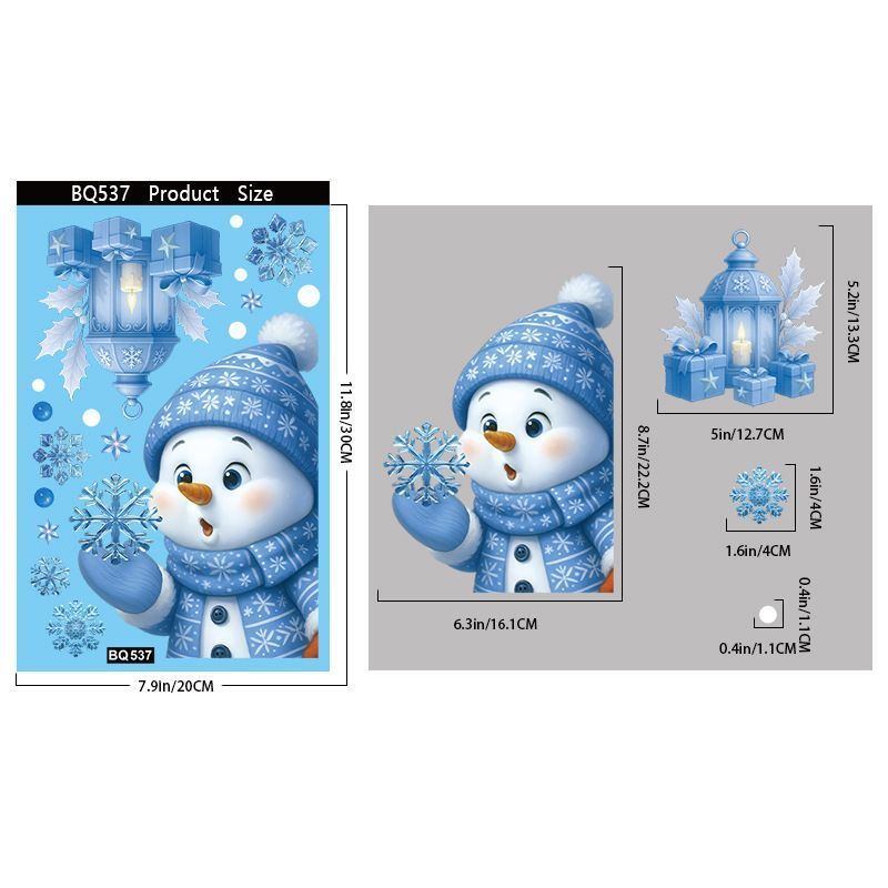 6 Styles Christmas Window Stickers Pack-03