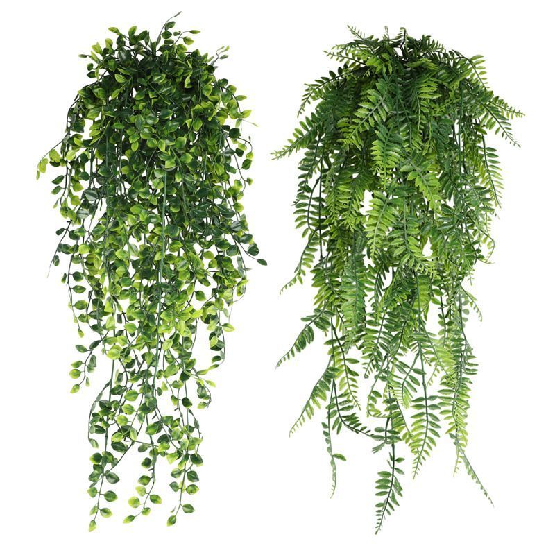 5-Fork Mini Monstera Wall Hanging Vine 3 pieces