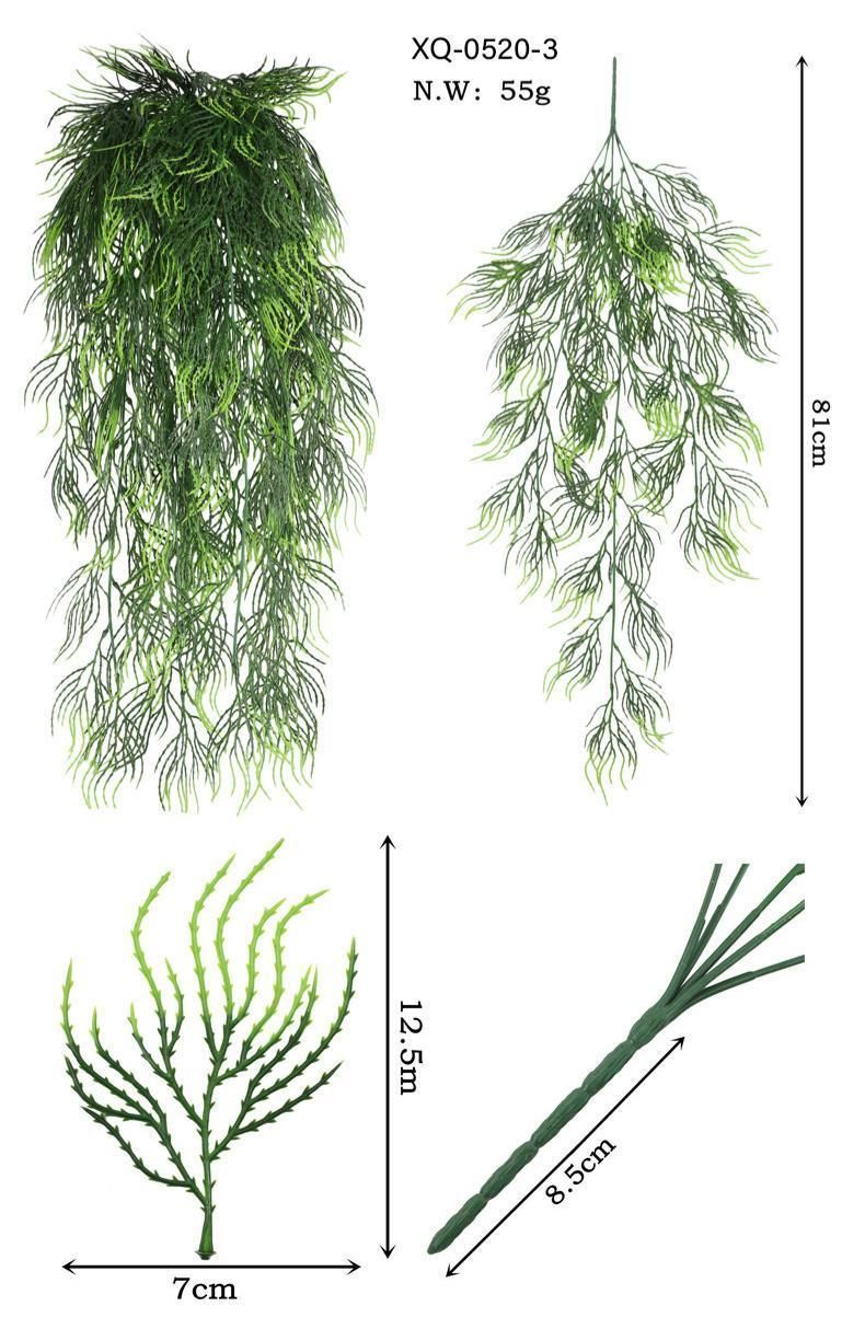 5-Fork Mini Monstera Wall Hanging Vine 3 pieces
