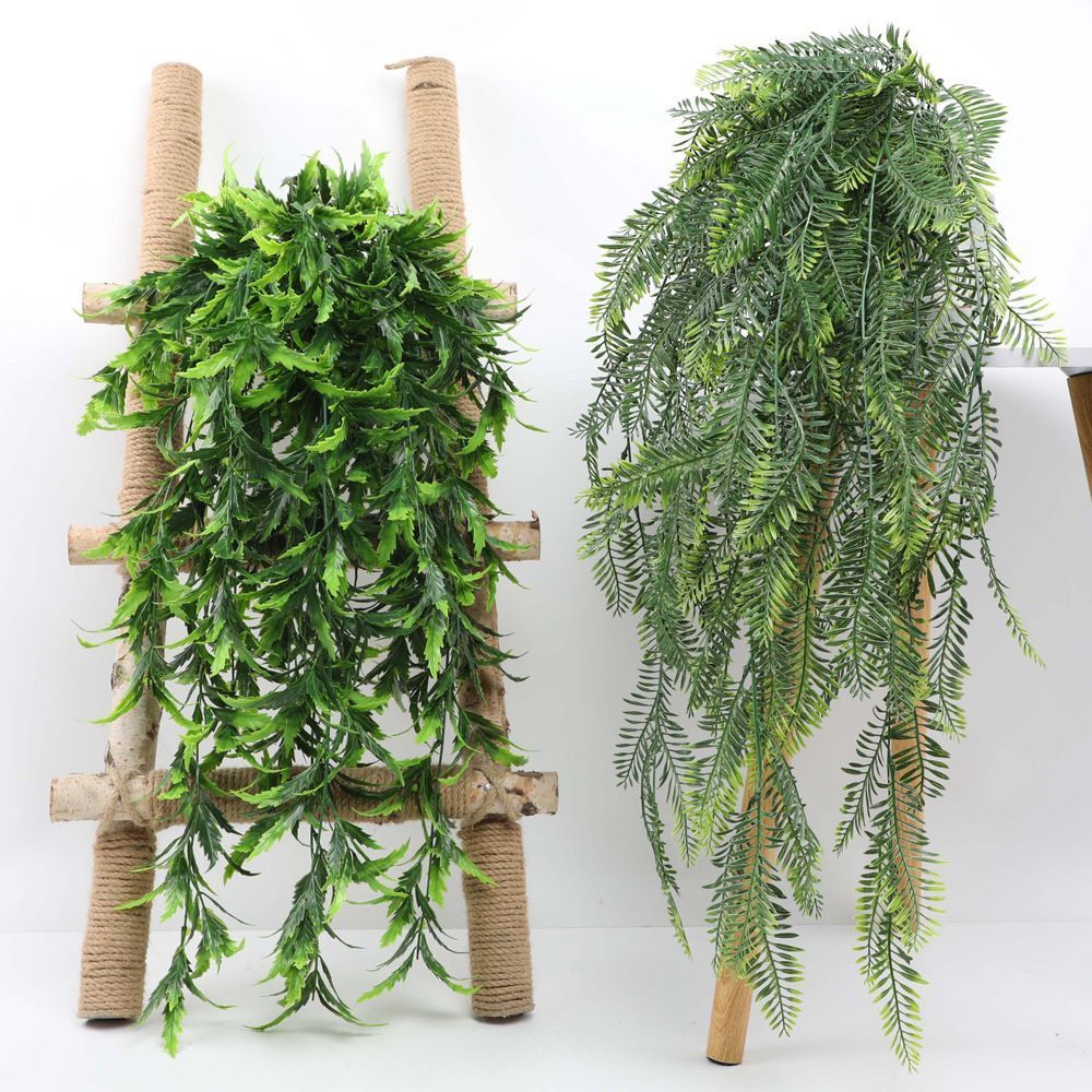 5-Fork Pine Needle Wall Hanging Vine 2 pieces