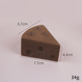 7.5cm Coffee Triangle Cheese Squishy Toy