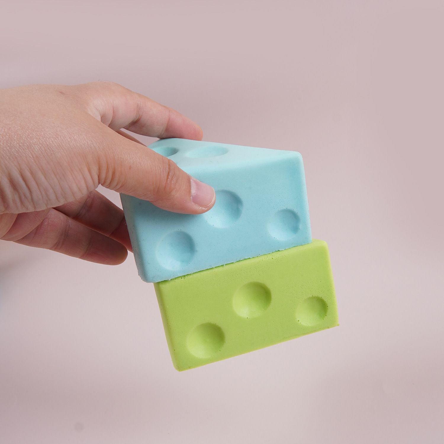 7.5cm Green Triangle Cheese Squishy Toy