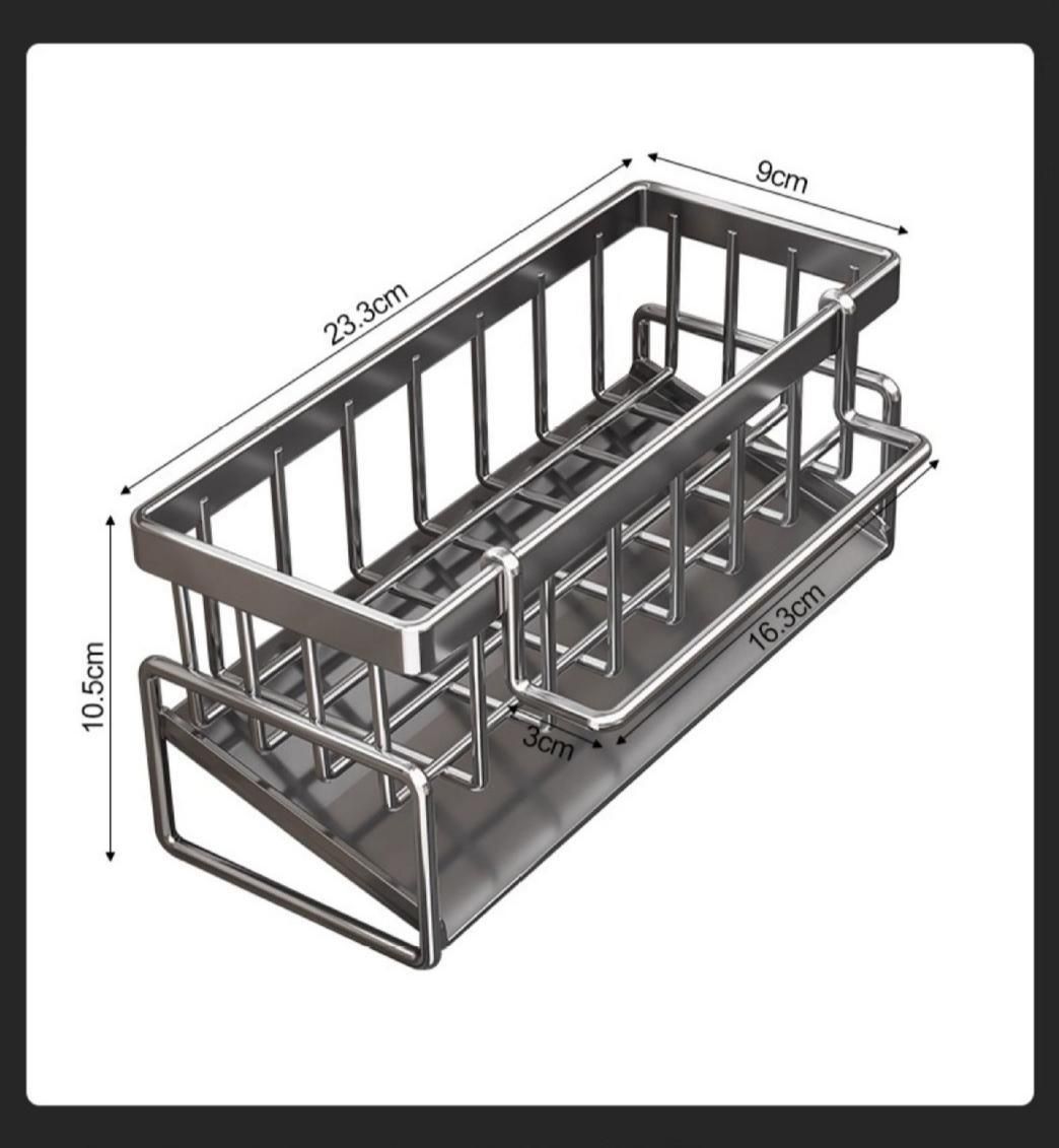 Low Profile Tilted Dish Drying Rack Black 01