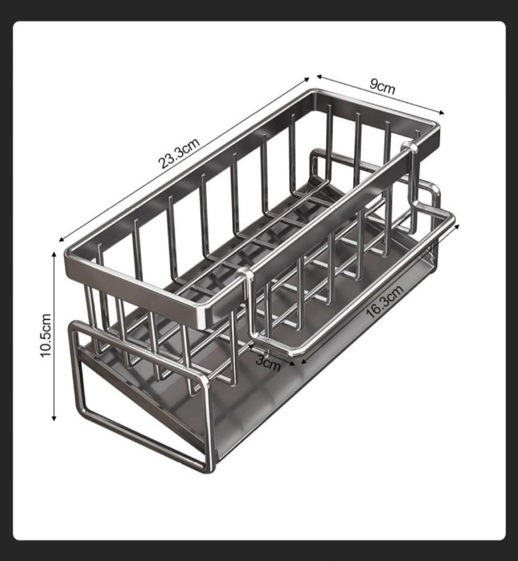 Low Profile Tilted Dish Drying Rack-Cream White 02