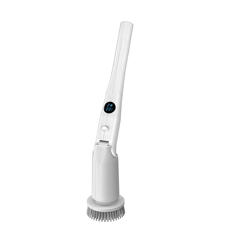 Electric Spin Scrubber Power Shower Cleaning Brush with Extendable Handle & 8 Brush Heads for Bathtub Tile Grout Kitchen Window and Floor