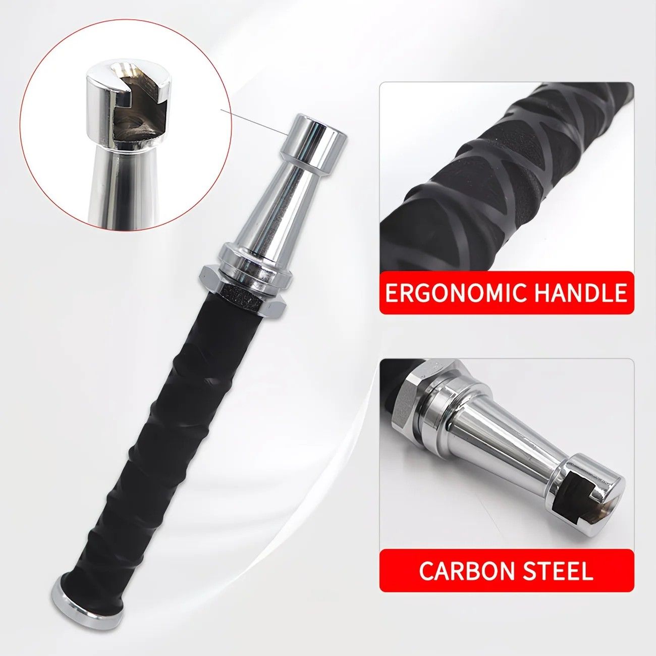 Paintless Dent Repair Puller, built-in powerful spring for automatic rebound, telescopic rod adapts to multiple scenarios, three-step operation for easy dent repair, labor-saving, efficient, and paint-friendly.(Pulling hammer without spring）