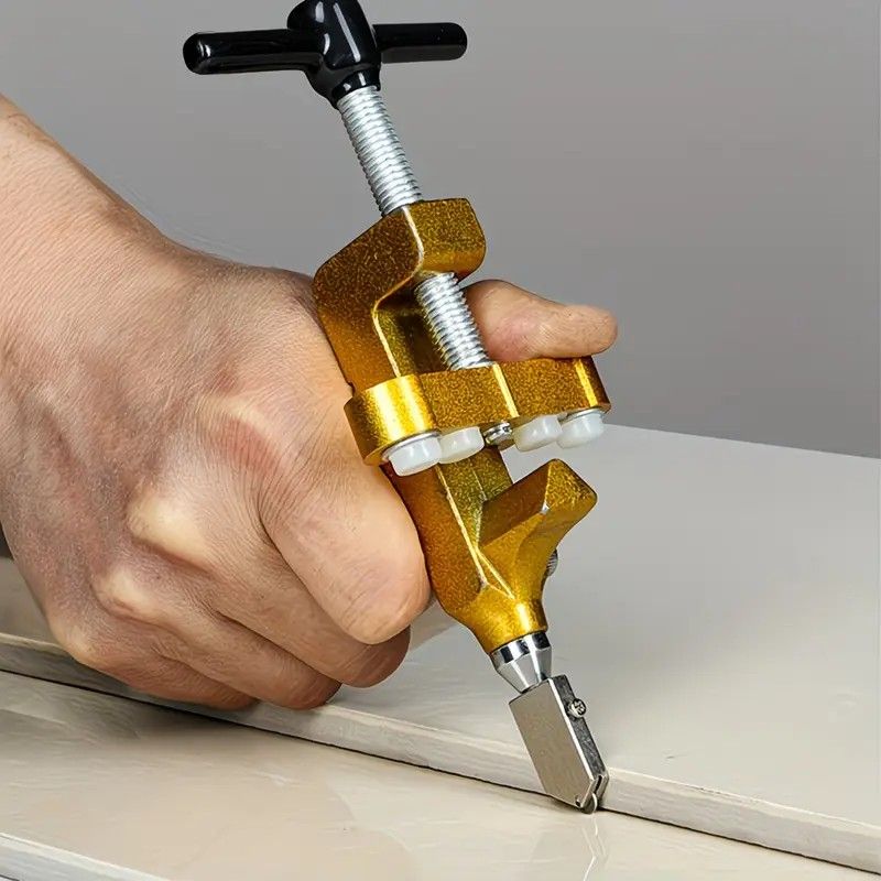 Tile and Glass Cutter, Precision Cutting with Alloy Blade, Sturdy and Durable for Time and Effort Savings, Suitable for Multiple Scenarios, Essential Tool for Renovation Work and Home DIY
