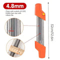 Chain saw file: upgraded lightweight, battery-free and portable, precision sharpening for 3/8-inch saw chain, single-direction reciprocating operation, essential tool for outdoor gardening and forestry maintenance.(Orange-with 4.8 file)