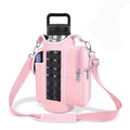 Double Row 12 Magnet Sports Water Bottle Bag: Magnetic attachment stays rock-solid, multi-scenario compatibility frees your hands, thickened wear-resistant fabric with thoughtful details, making sports and travel worry-free and efficient./PINK