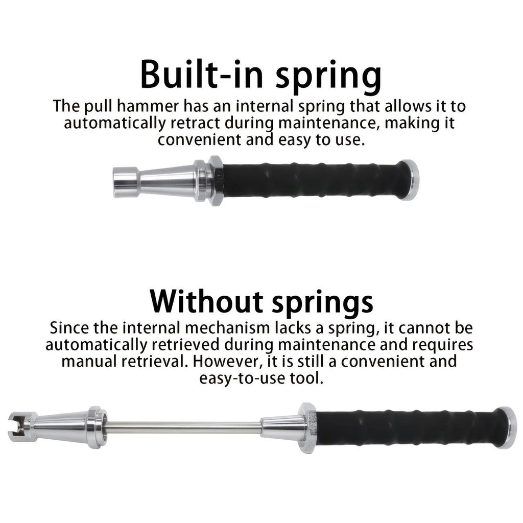 Paintless Dent Repair Puller, built-in powerful spring for automatic rebound, telescopic rod adapts to multiple scenarios, three-step operation for easy dent repair, labor-saving, efficient, and paint-friendly.（Spring tension hammer）