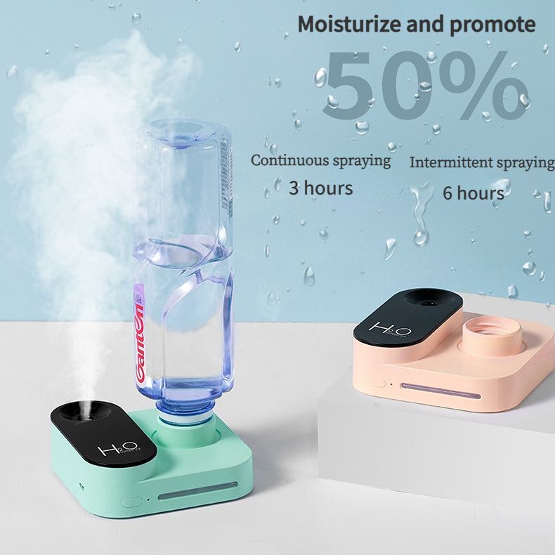 Winter Dryness Savior! Portable Humidifier Goes Viral, Your On-the-Go Hydration Essential for Business Trips and Office(WHITE)