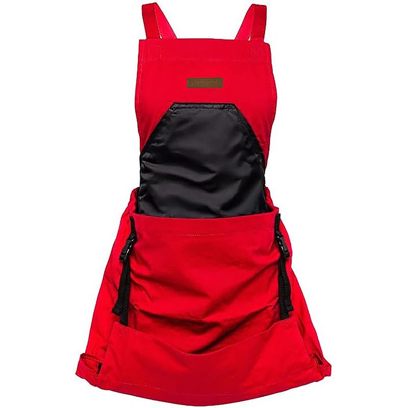 Oxford Cloth Multifunctional Gardening Apron, Thickened Durable Lightweight Large Pocket, Back Cross Straps Unisex(GREEN)