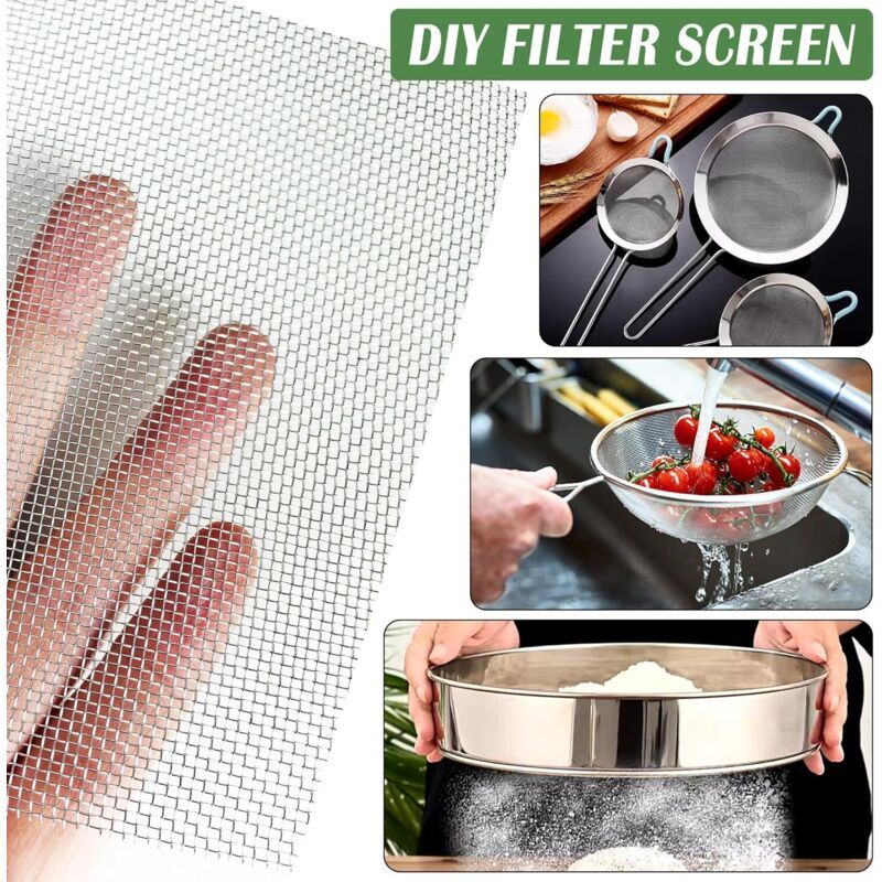 304 Stainless Steel Mesh 20 Mesh 60x200cm Insect Rodent Proof Garden Guard