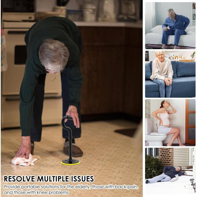 Adjustable Bed Cane Stand Assist Aid for Elderly Getting Up Support