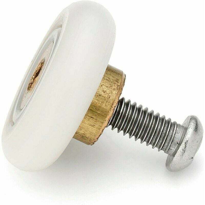 4 Pcs Spare Castors for Sliding Shower Door with Screw M4 Diameter, 19 mm