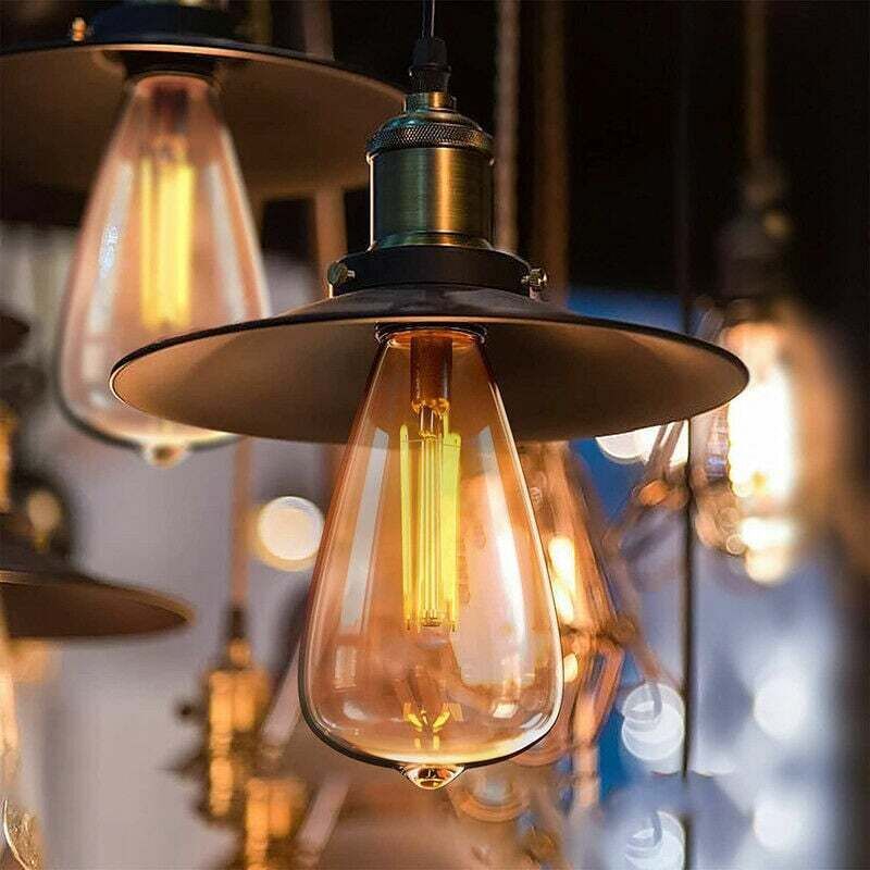 3x E14 Edison LED Bulbs ST48 4W Warm White Vintage Filament Retro Lamp