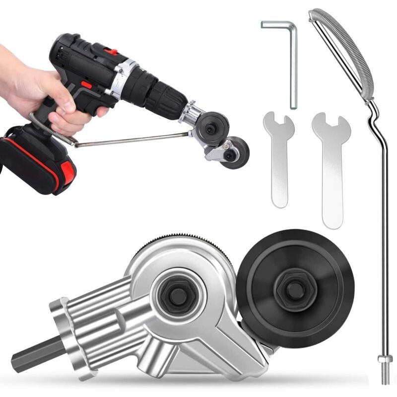 Electric Metal Nibbler Sheet Cutter Drill Attachment for Metal Plates