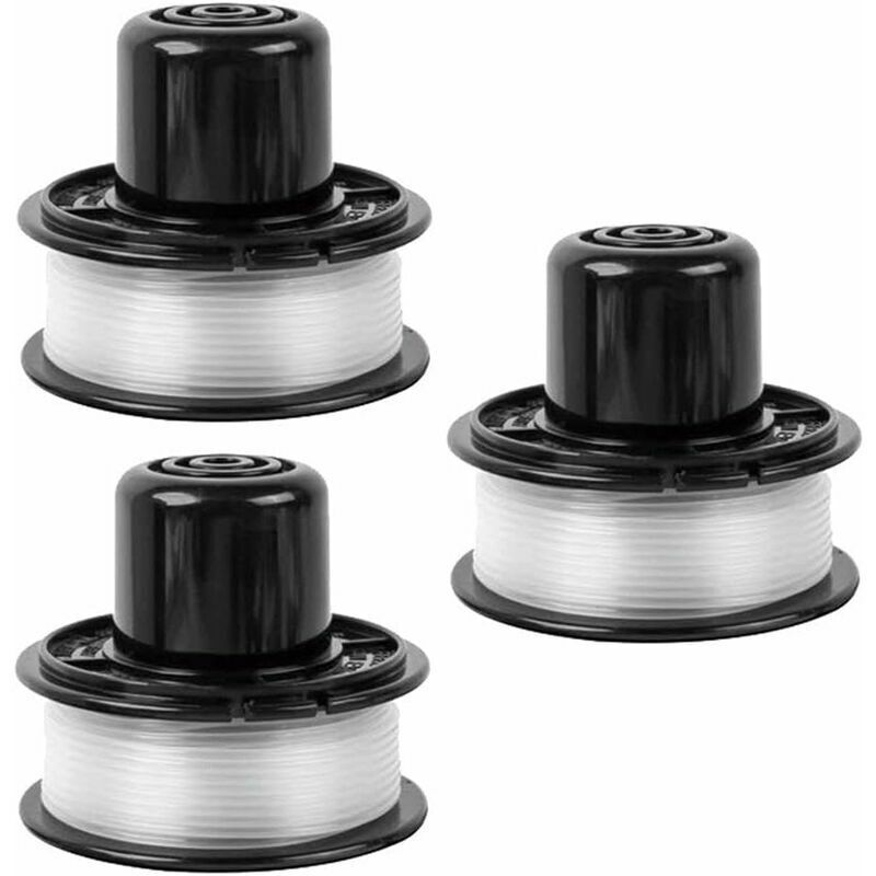 3x Trimmer Line Spools A6226 Replacement for Black and Decker Strimmer