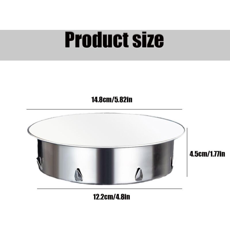 Stove Pipe Cap Stainless Steel Chimney Perforated for All Types Stove Pipe Cover Steel Pipe Flame Retardant, 125mm