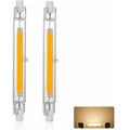 2x R7S LED Bulbs 118mm 20W 3000K Warm White Dimmable Flicker Free