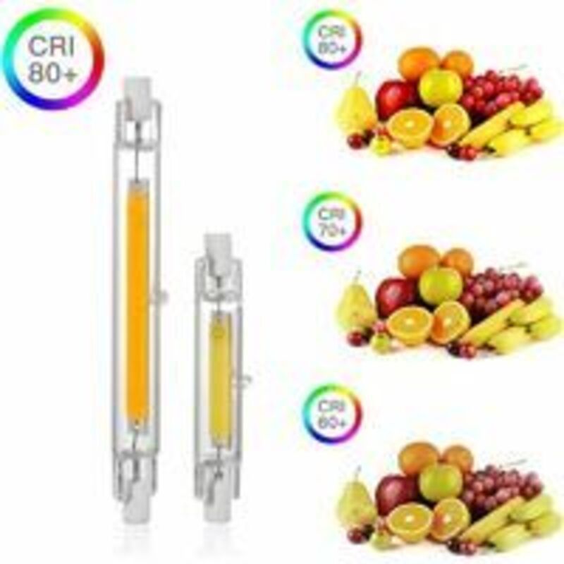 2x R7S LED Bulbs 118mm 20W 3000K Warm White Dimmable Flicker Free