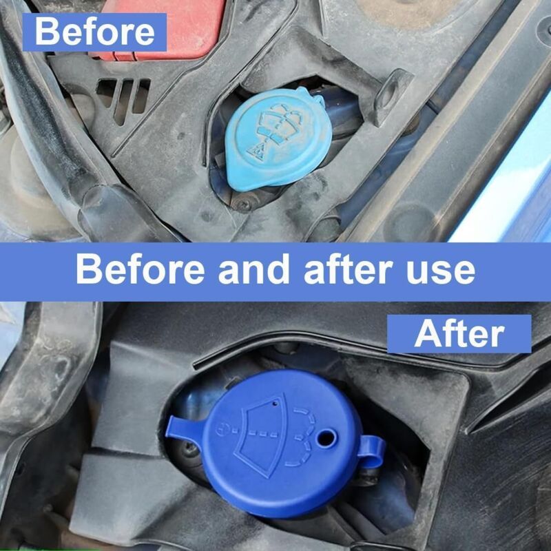2x Windscreen Washer Fluid Reservoir Caps for Peugeot 308 Replacement