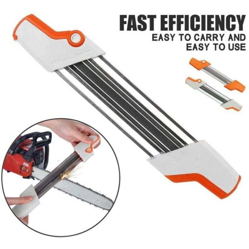 2-in-1 Chainsaw Chain File Holder Guide 4.8mm for .325in Chain