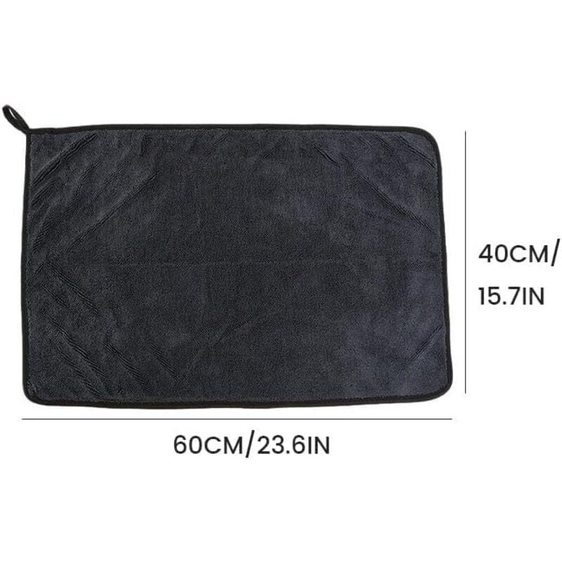 3x XXL Microfibre Cleaning Cloths 40x60cm Lint Free Absorbent Car Home
