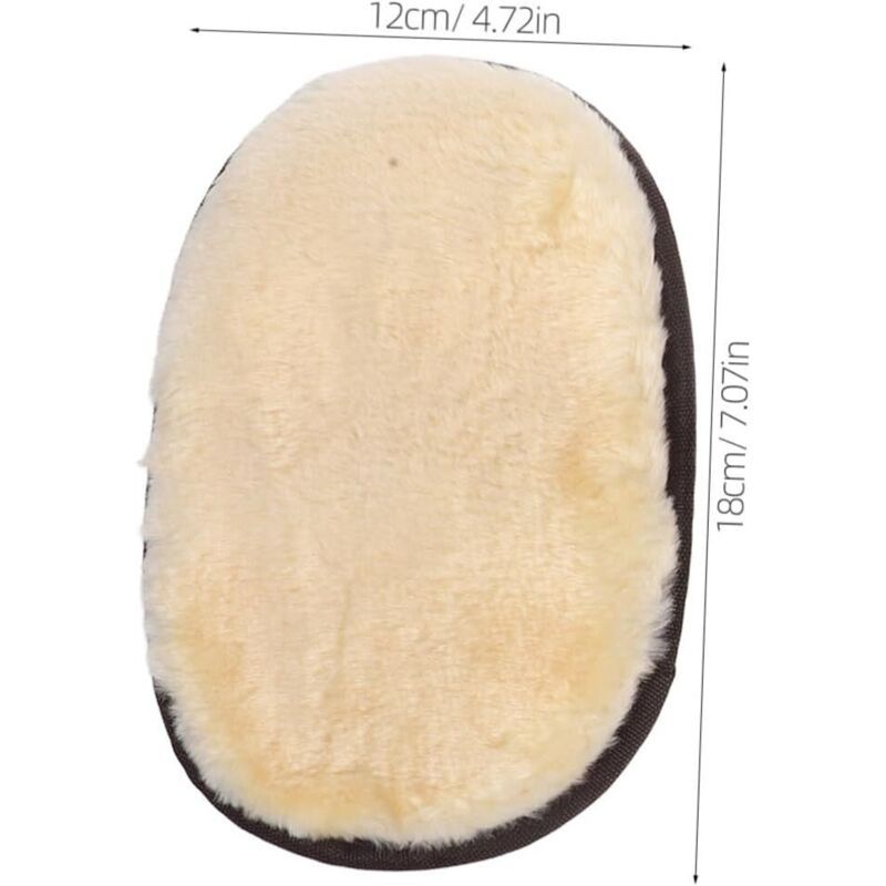 3x Thick Leather Care Cleaning Gloves with Bristles for Polishing Buffing