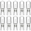 10x G9 Halogen Bulbs 40W 230V 480LM 2900K Warm White Dimmable Capsule
