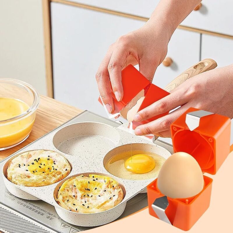 Egg Shell Opener Cracker Tool for Raw and Hard Boiled Eggs Kitchen Peeler