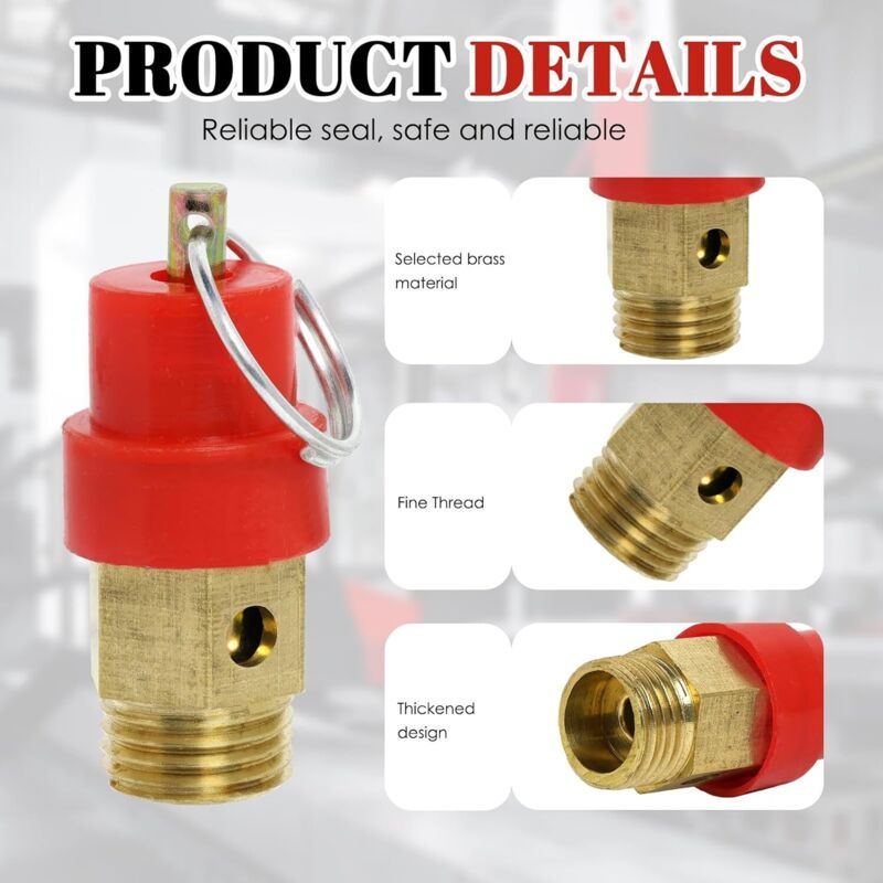 Air Compressor Safety Valve Pressure Relief Cap Replacement